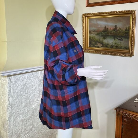 NWT 100% Cotton Plaid Shirt / Shacket - Picture 2 of 7